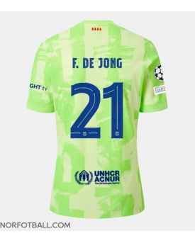 Billige Fotballdrakt Barcelona Frenkie de Jong #21 Replika Tredjedrakt 2024-25 Kortermet